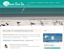 Tablet Screenshot of clearwaterbeachspa.com